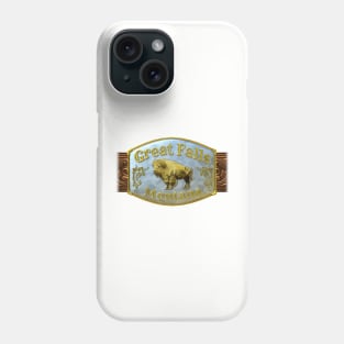 Great Falls, Montana Western/Cowboy Belt Buckle Phone Case