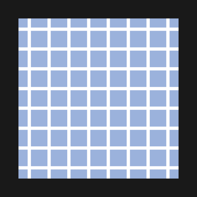 Retro style sky blue check 2 by bettyretro