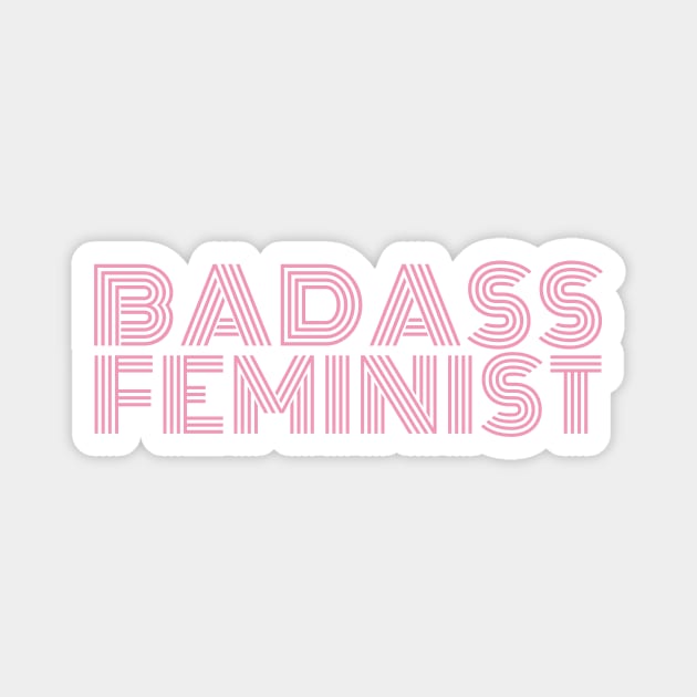 Badass Feminist - F for Feminist Magnet by Feminist Vibes