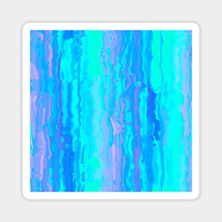 Blue Abstract Pattern Magnet