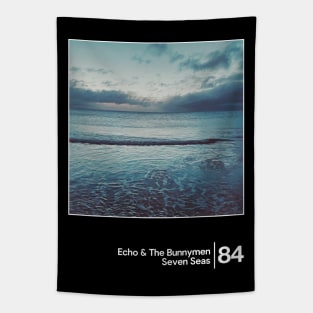 Echo & The Bunnymen - Seven Seas / Minimalist Graphic Artwork Design Tapestry