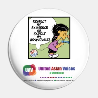 The Other Ones Very Asian American UAV RESPECT Pin