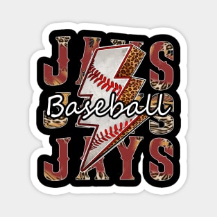 Graphic Baseball Jays Proud Name Team Vintage Magnet