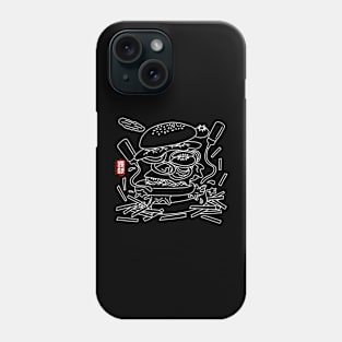 Deconstructed Burger (white) Phone Case