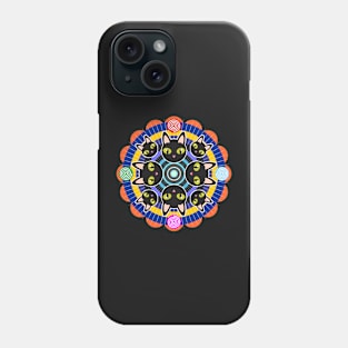 MANDALA OF BLACK CATS Phone Case