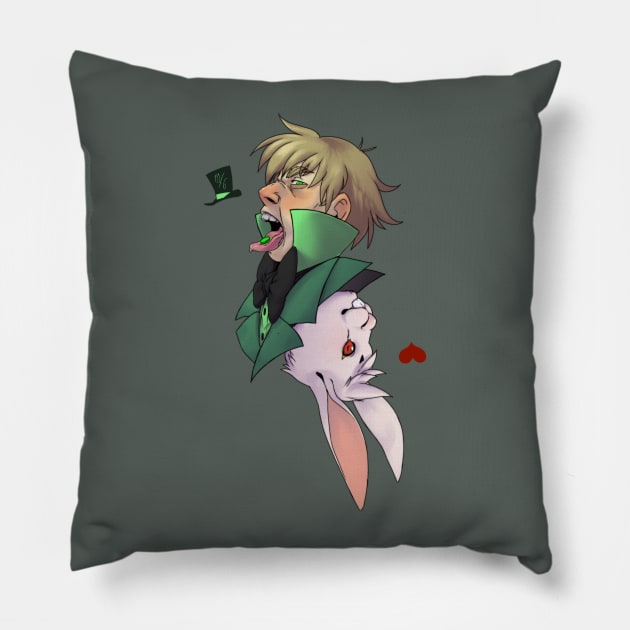 White Rabbit Pillow by SCampwerkz