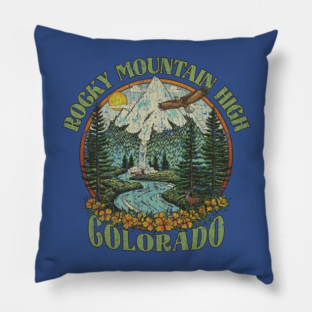 Rocky Mountain High 1972 Pillow by JCD666