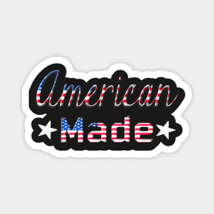 Patriotic American Made Red White And Blue Magnet