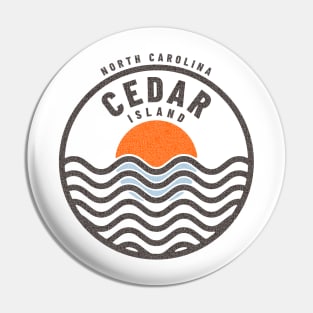 Cedar Island, NC Summertime Vacationing Sunrise Waves Pin