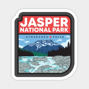 Jasper National Park - Athabasca Falls Magnet