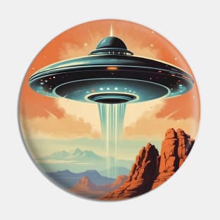 UFO Invasion In Sedona Arizona Pin