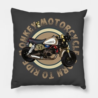 Monkey Bike Pillow