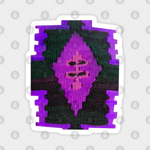 purple rug pattern, abstract art, antique rug pattern, minimal art, modern art, carpet pattern, For custom orders please DM me. Magnet by Hadigheh-art