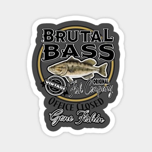 Brutal Bass Fish Co Magnet