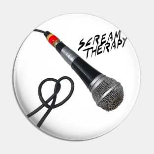 Scream Therapy: A Punk Journey to Mental Health book design Pin