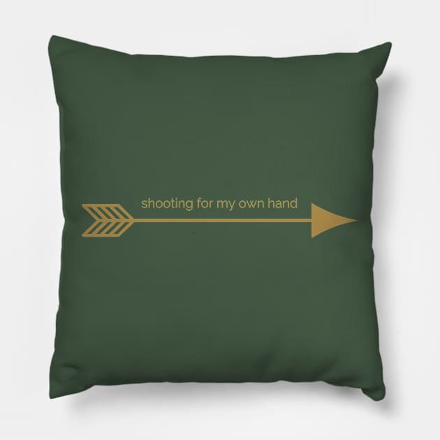 Shooting for my own hand Pillow by Delally