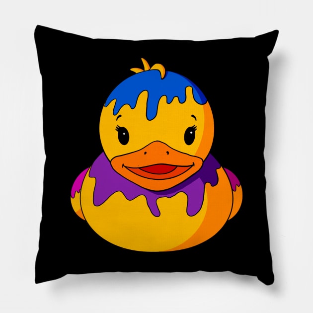 Messy Rubber Duck Pillow by Alisha Ober Designs