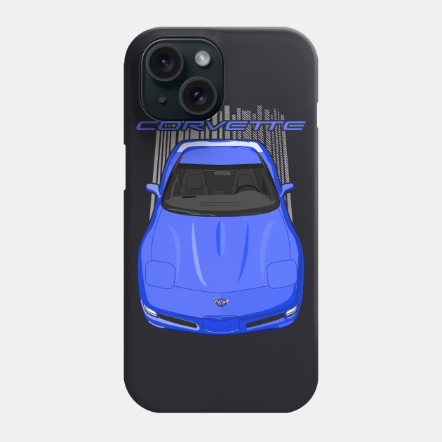 Corvette C5-blue Phone Case by V8social