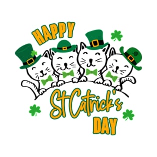 Happy St Catrick's Day Kittens T-Shirt