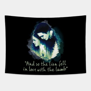 Twilight And So The Lion Fell In Love With The Lamb Tapestry