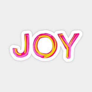 Cool and simple JOY typography version 1 Magnet