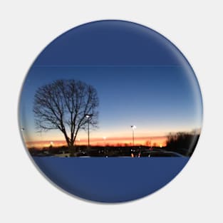 Winter Sunset Pin