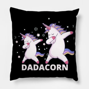 Unicorn Dadacorn Fathers DayFunny Dadacorn Fatherly 98 magic Pillow