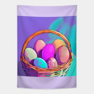 Easter Eggs Digital Portrait (MD23ETR018b) Tapestry