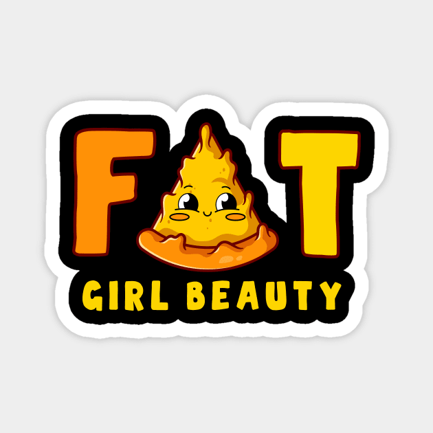 Fat girl beauty Magnet by My Happy-Design