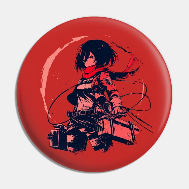 mikasa Pin by StevenBag