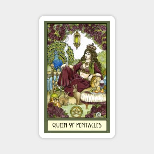 Queen of Pentacles, Card Magnet