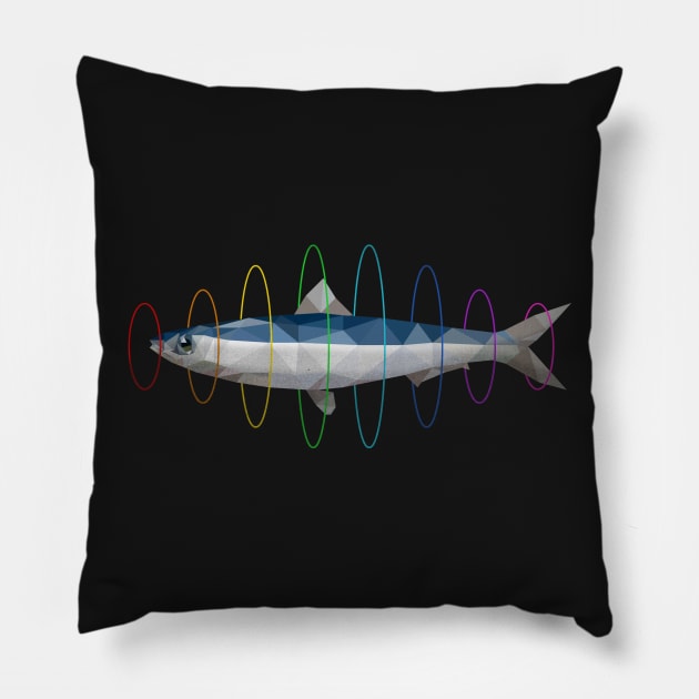 flying sardine Pillow by gazonula