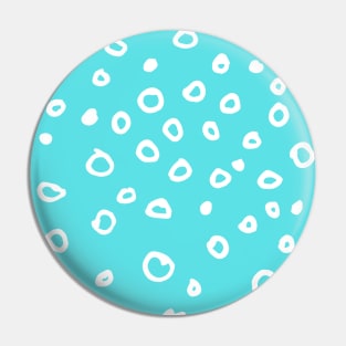Abstract boho white bubble pattern Pin