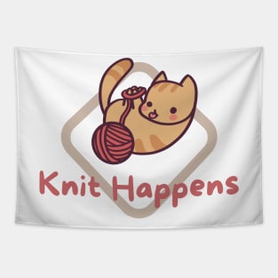 Knit Happens Cat Tapestry