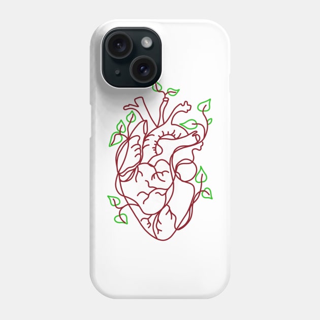 Heart with petals Phone Case by ForgivenTheSun