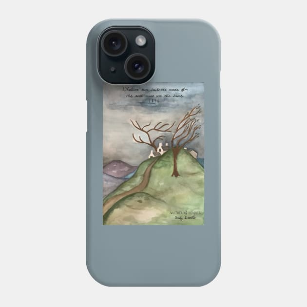 Art of Wuthering Heights by Emily Bronte Phone Case by booksnbobs