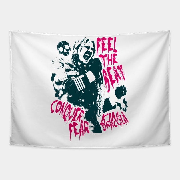 feel the beat conquer fear Tapestry by ANNATEES