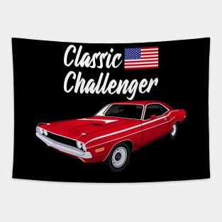 Classic Challenger American Muscle Cars Tapestry