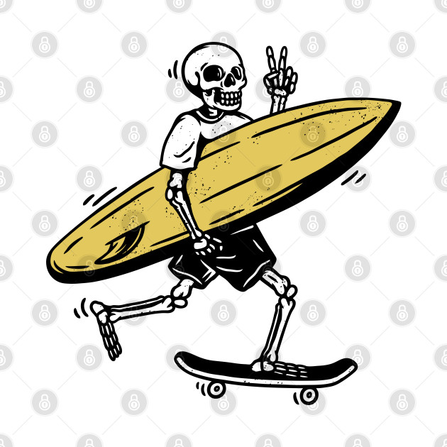 Surf Skeleton by Shankara