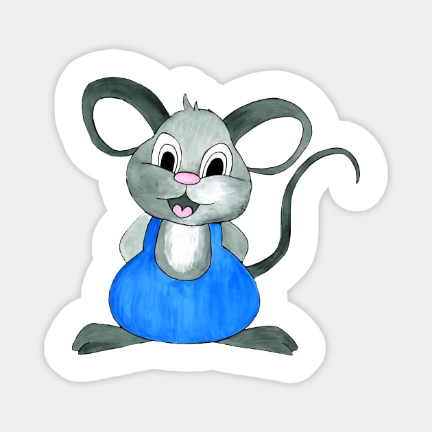 Funny Mouse Magnet by NastasiaPattern