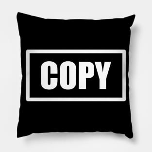 Copy Paste T-Shirt Pillow