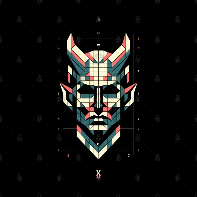 Geometric Devil by Delicious Art