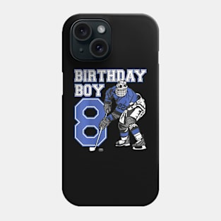 Kids 8 Year Old Ice Hockey Themed Birthday Party 8Th Boy Phone Case