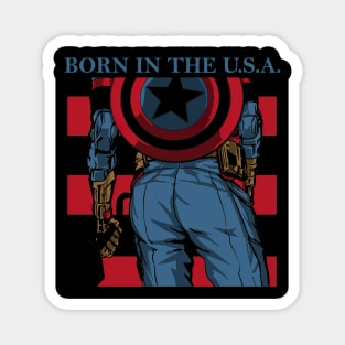 captain-america, music, classic rock, rbrow, civil war, winter soldier Magnet