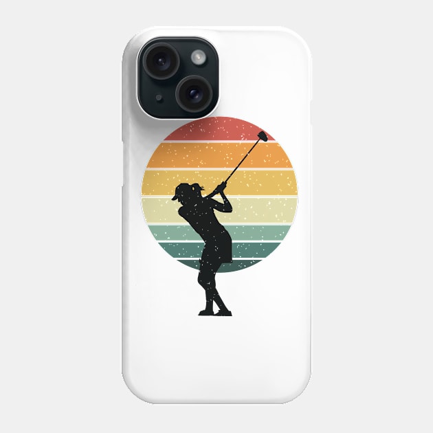 golf vintage classic retro Phone Case by Tesszero