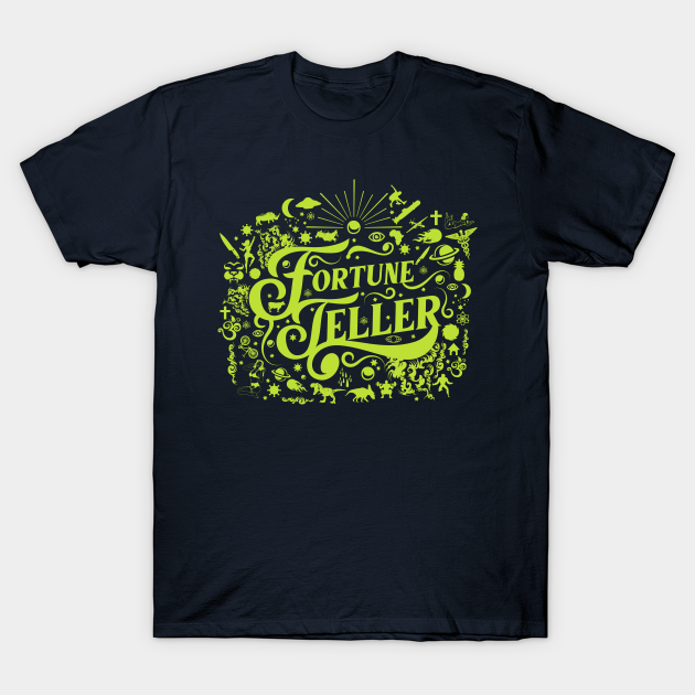 Vintage Fortune Teller Green - Fortune Teller - T-Shirt