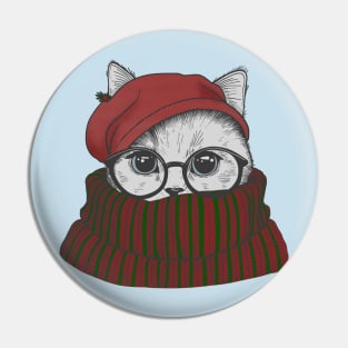 Cozy Christmas Sweater Pin