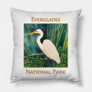 Everglades National Park, Great Egret Pillow