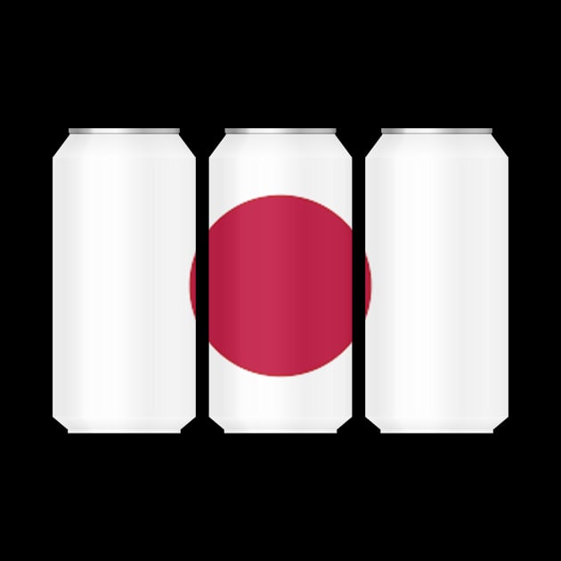 Japan Patriotic Beer Cans - Japan sports team by MerchByThisGuy