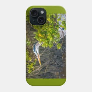 Great Blue Heron Hiding In the Mangroves Phone Case